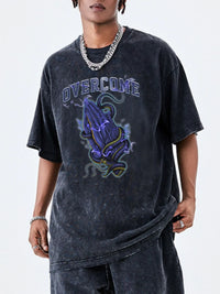 Men's Graphic Round Neck Short Sleeve T-Shirt