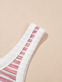 Striped Scoop Neck Tank Top