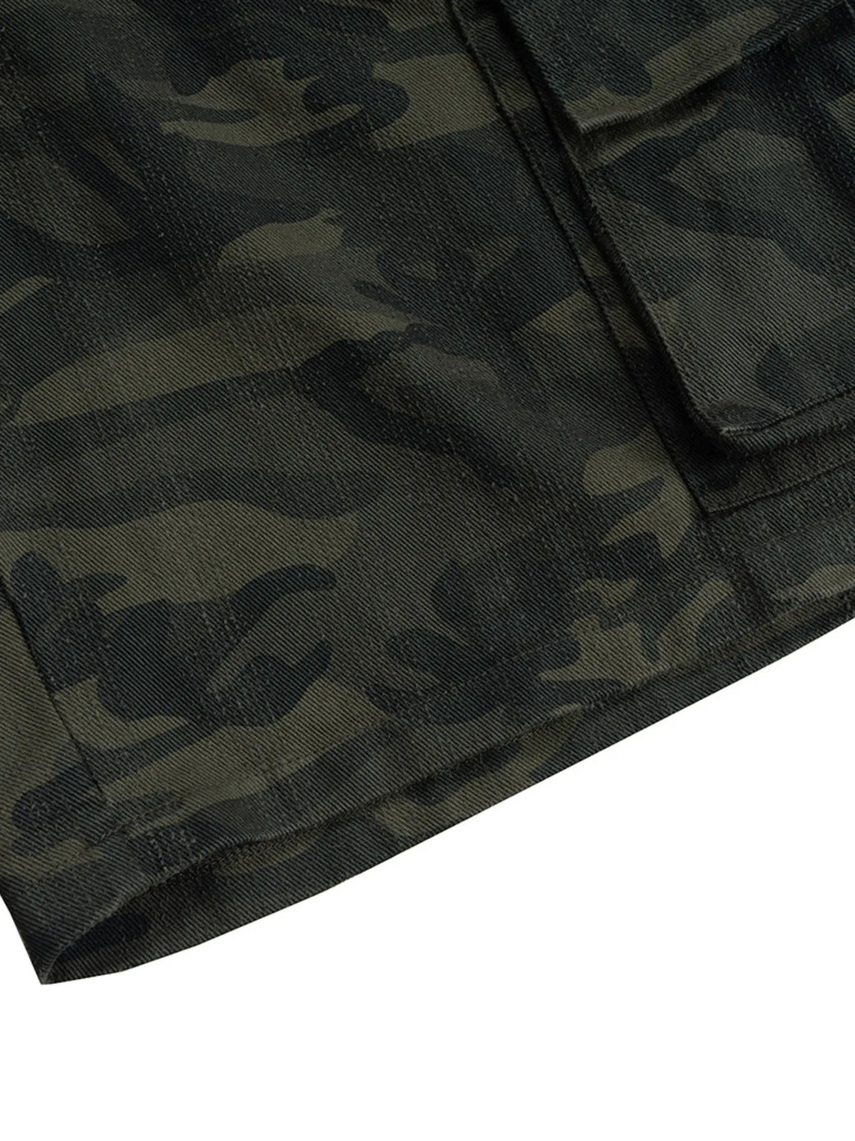 Men's Camouflage Cargo Denim Shorts