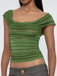 Ruched Solid Tank