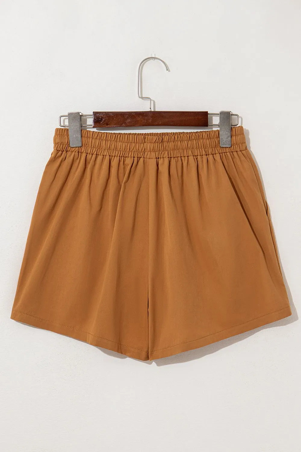 Embroidered Boho Tasseled Drawstring Elastic Waist Casual Shorts