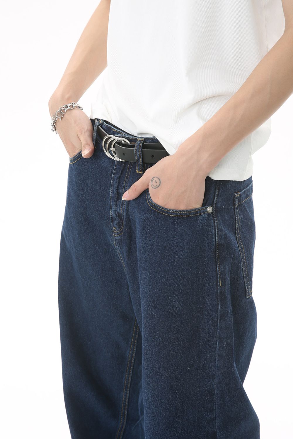 Men's Mid Rise Straight Leg Jeans