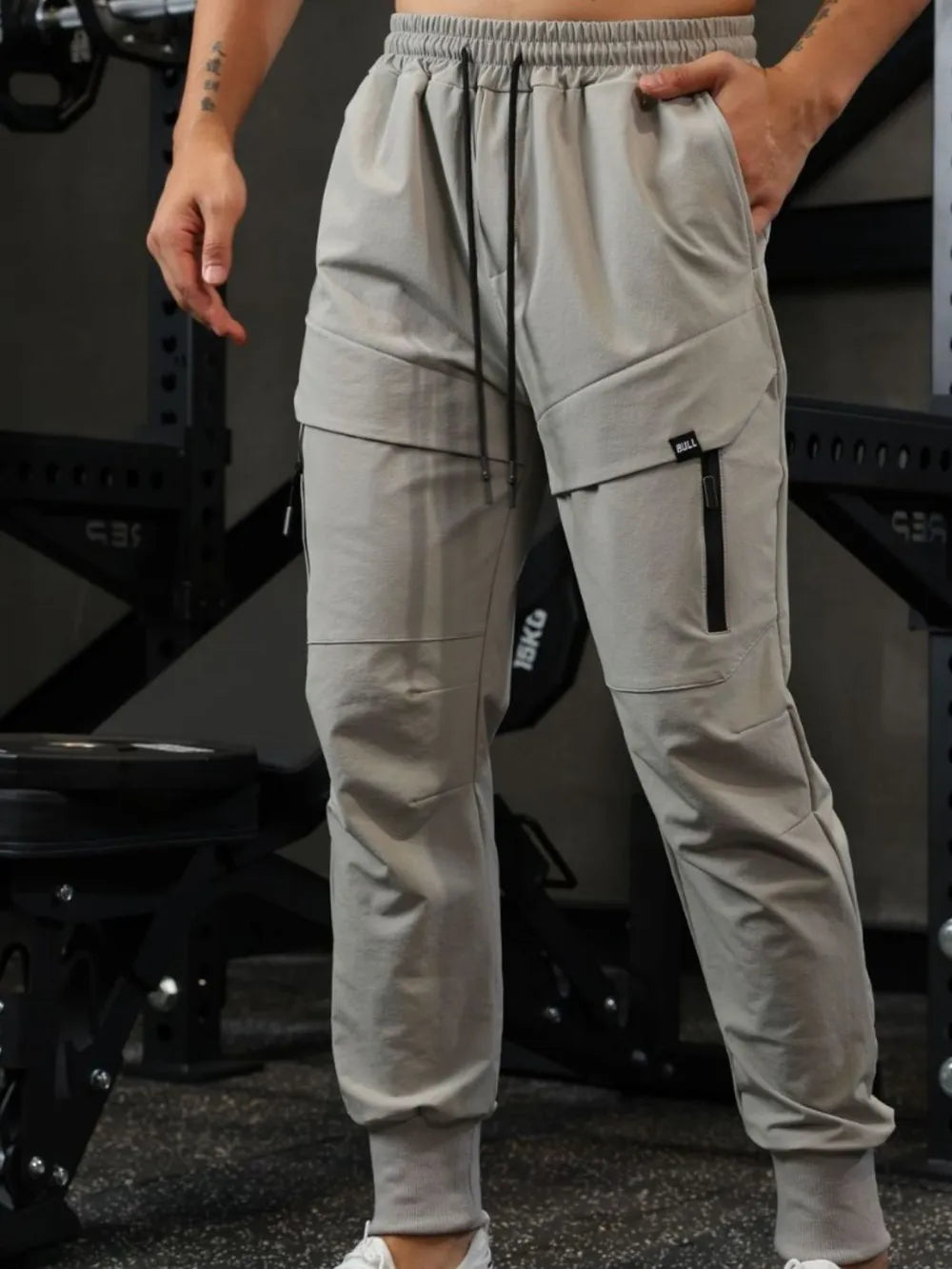 Men's Drawstring Joggers with Pockets