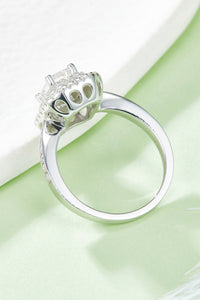 1 Carat Moissanite Sterling Silver Ring
