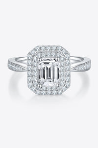 1 Carat Moissanite Sterling Silver Ring