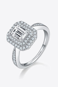 1 Carat Moissanite Sterling Silver Ring