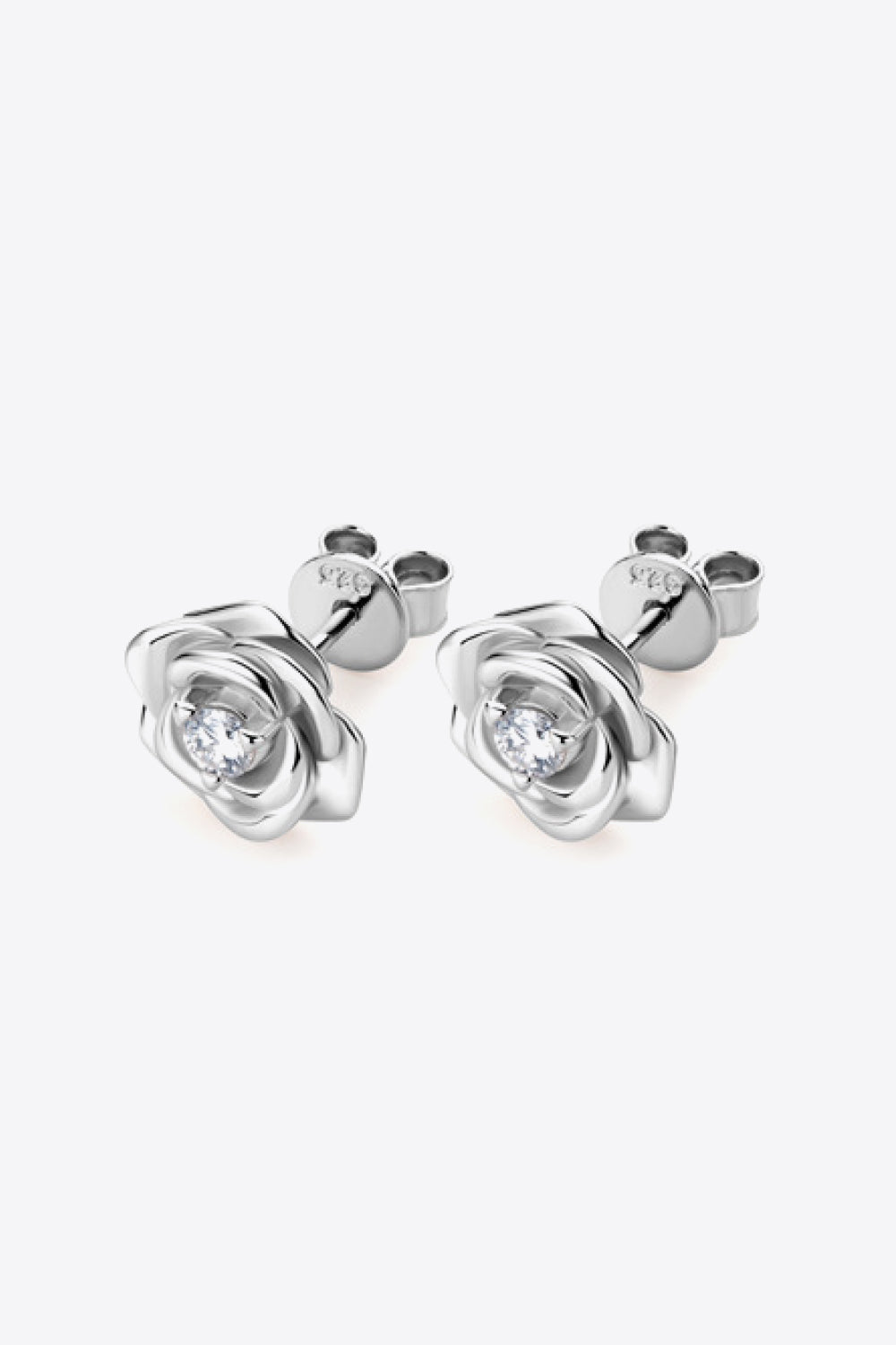 Moissanite Flower Earrings
