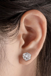 Moissanite Flower Earrings