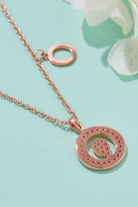 Moissanite K to T Pendant Necklace