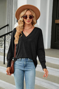 Long Sleeve T-Shirt V-Neck