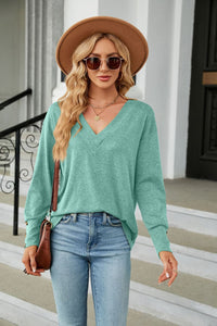 Long Sleeve T-Shirt V-Neck