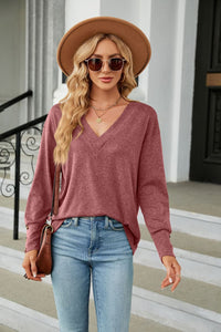 Long Sleeve T-Shirt V-Neck
