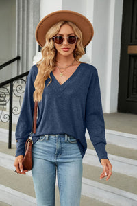 Long Sleeve T-Shirt V-Neck