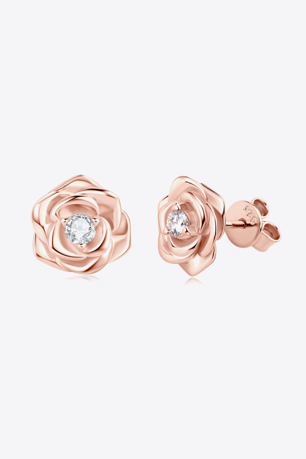 Moissanite Flower Earrings