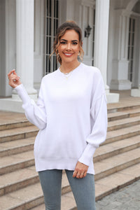Round Neck Long Sleeve Sweaters