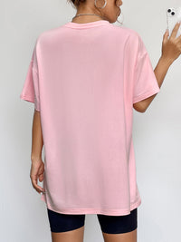 Short Sleeve Round Neck Ghost Graphic T-Shirt