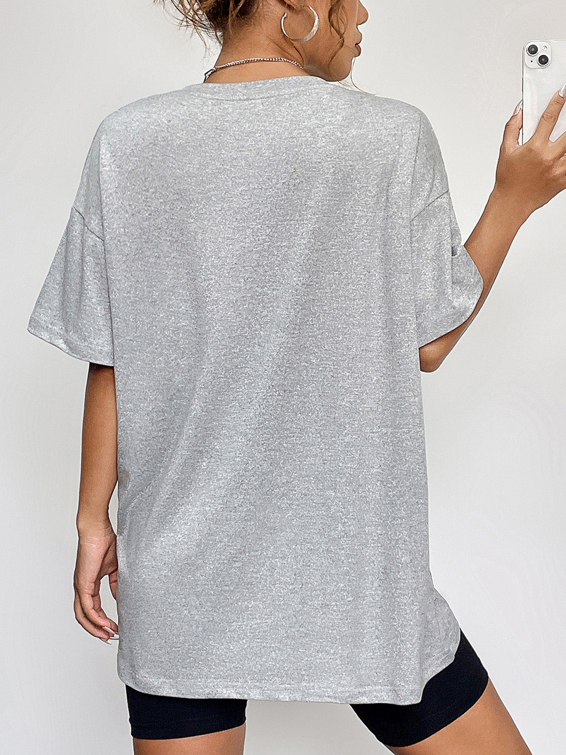 Short Sleeve Round Neck Ghost Graphic T-Shirt