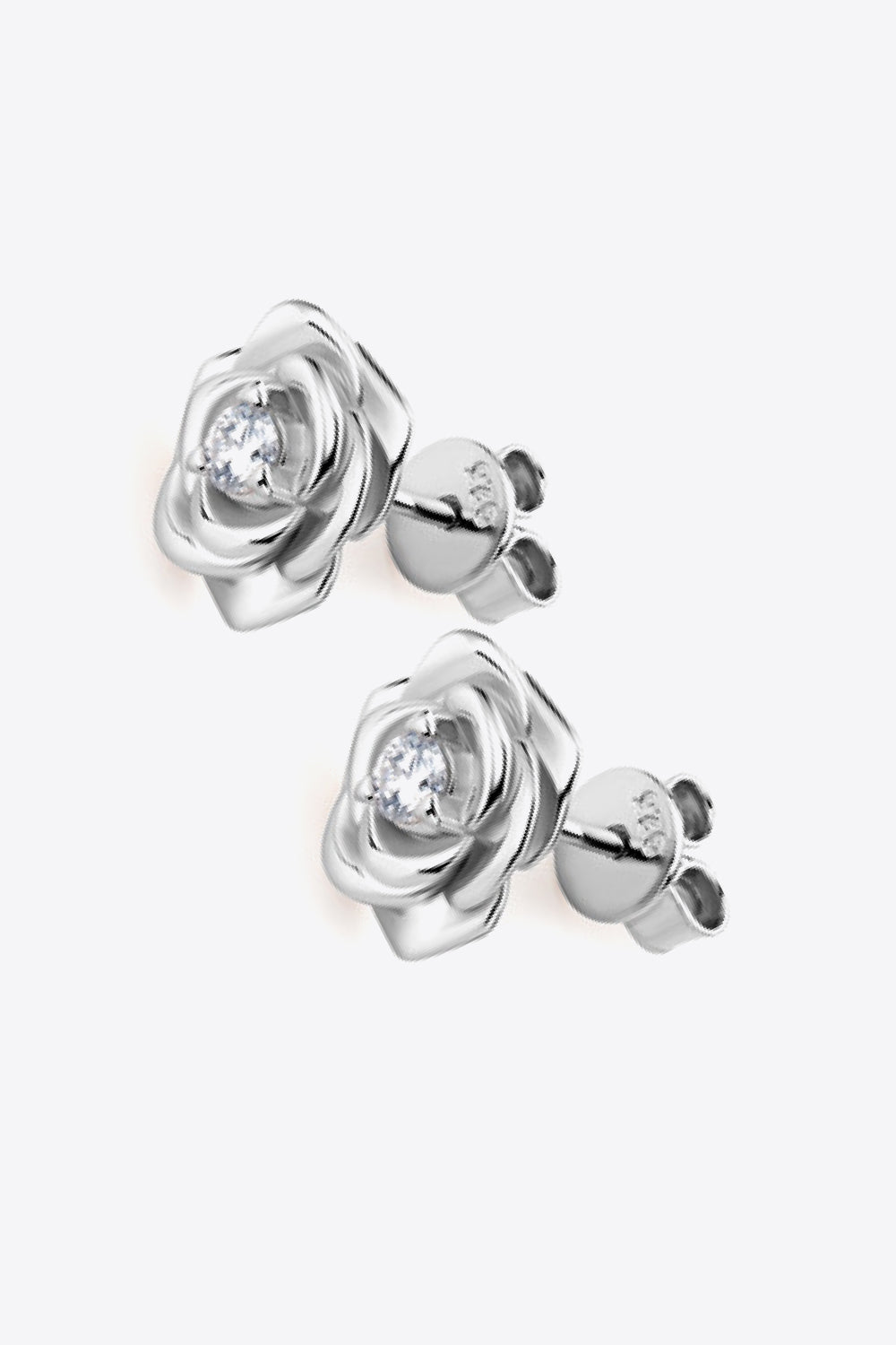 Moissanite Flower Earrings