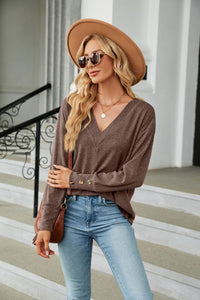 Long Sleeve T-Shirt V-Neck