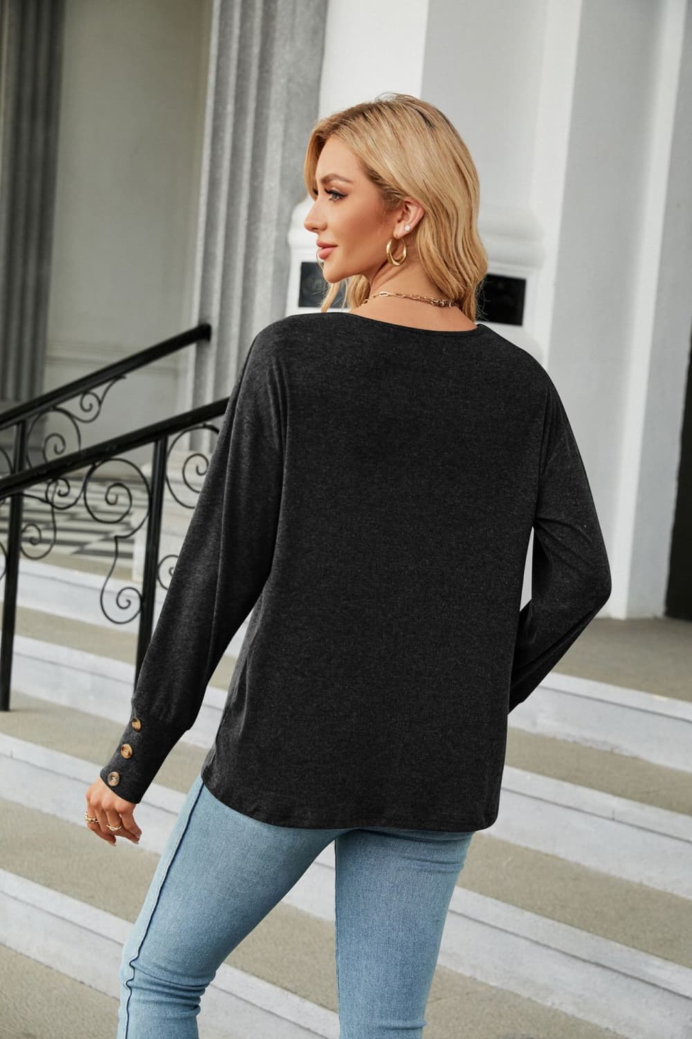 Long Sleeve T-Shirt V-Neck