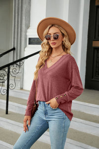 Long Sleeve T-Shirt V-Neck