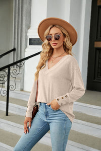 Long Sleeve T-Shirt V-Neck