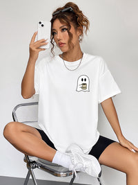 Short Sleeve Ghost Graphic T-Shirt