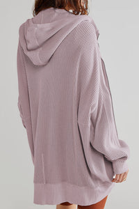 Zip-Up Long Sleeve Hooded Jacket