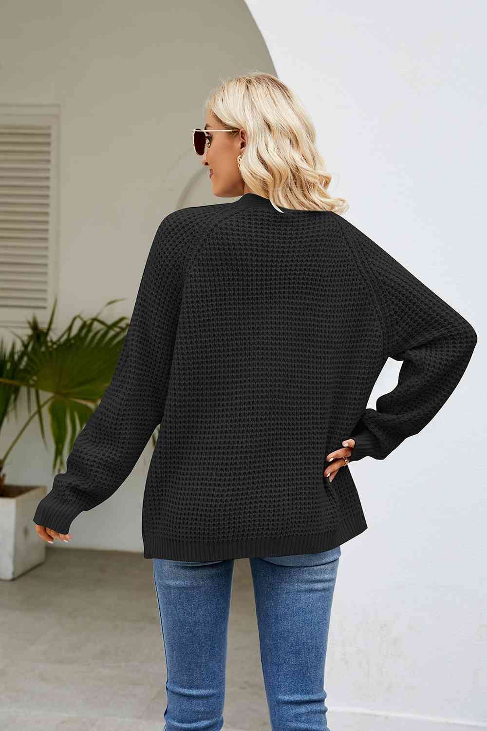 Open Front Cardigan with Pockets