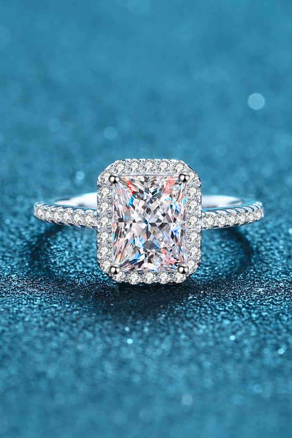 925 Sterling Silver Halo Ring