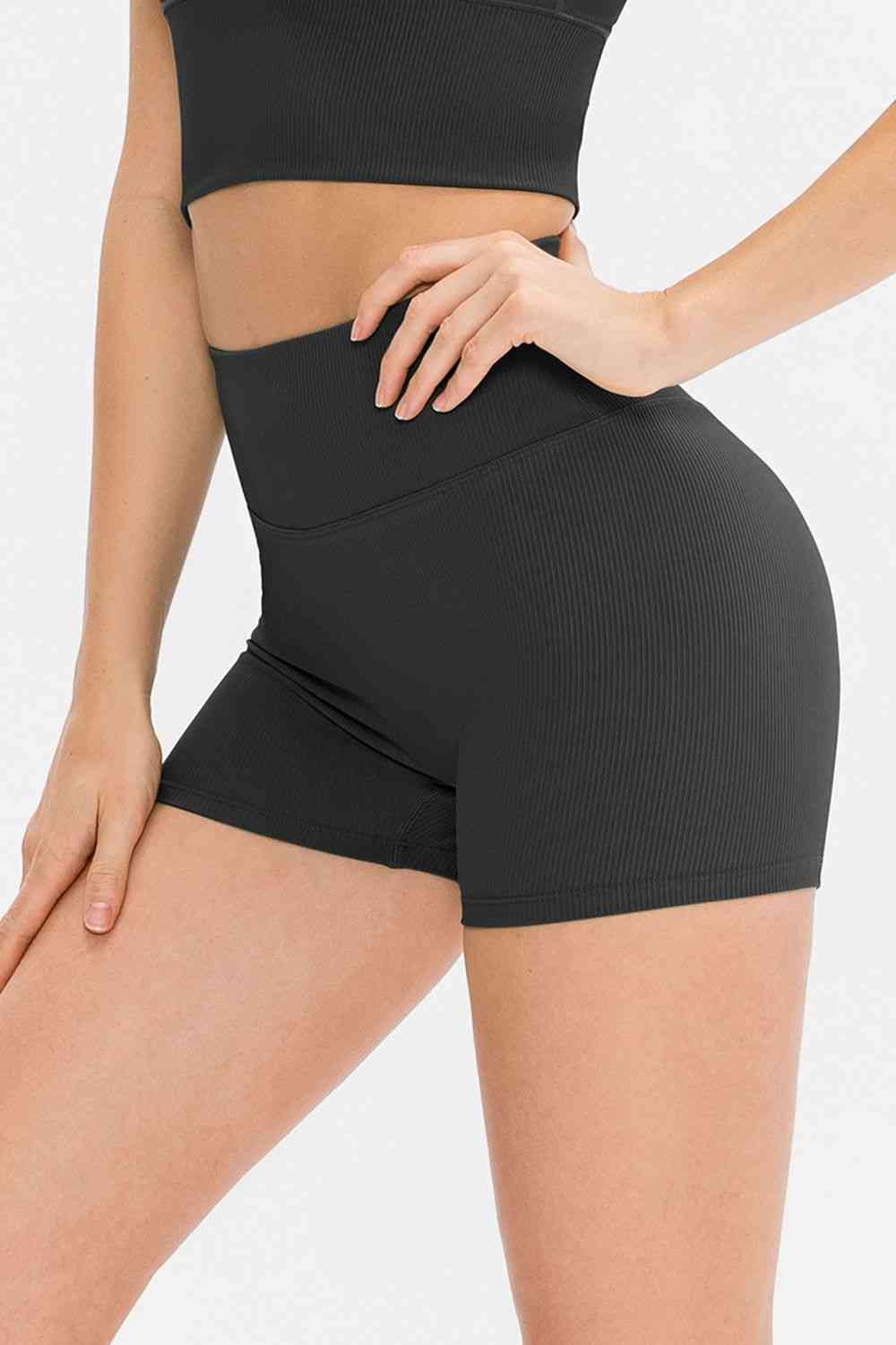 Sport Short in Misty Blue with Slim Fit & Wide Waistband