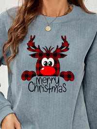 Reindeer Christmas Graphic Sweatshirt
