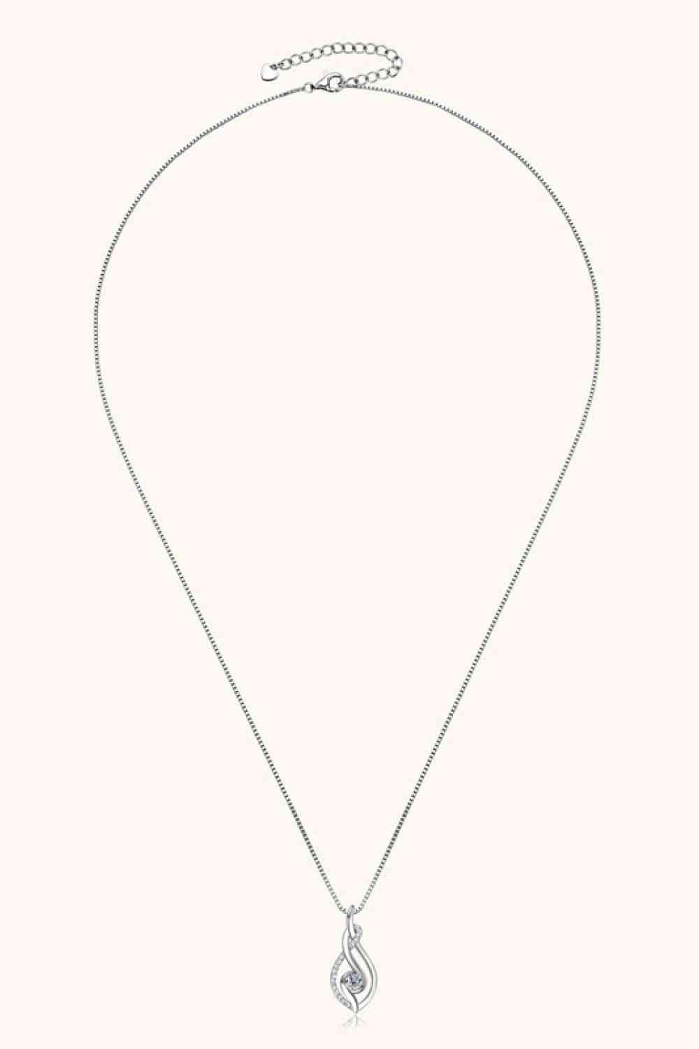 Minimalist Moissanite 925 Sterling Silver Necklace