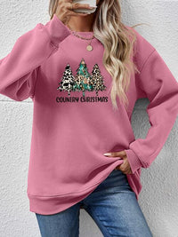 Dropped Shoulder Round Neck Graphic Sweatshirt