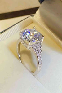 5 Carat Moissanite Sterling Silver Ring