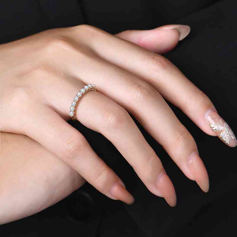 Sterling Silver Moissanite Ring