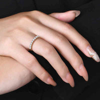 Sterling Silver Moissanite Ring