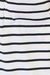 Striped Open Front Longline Cardigan