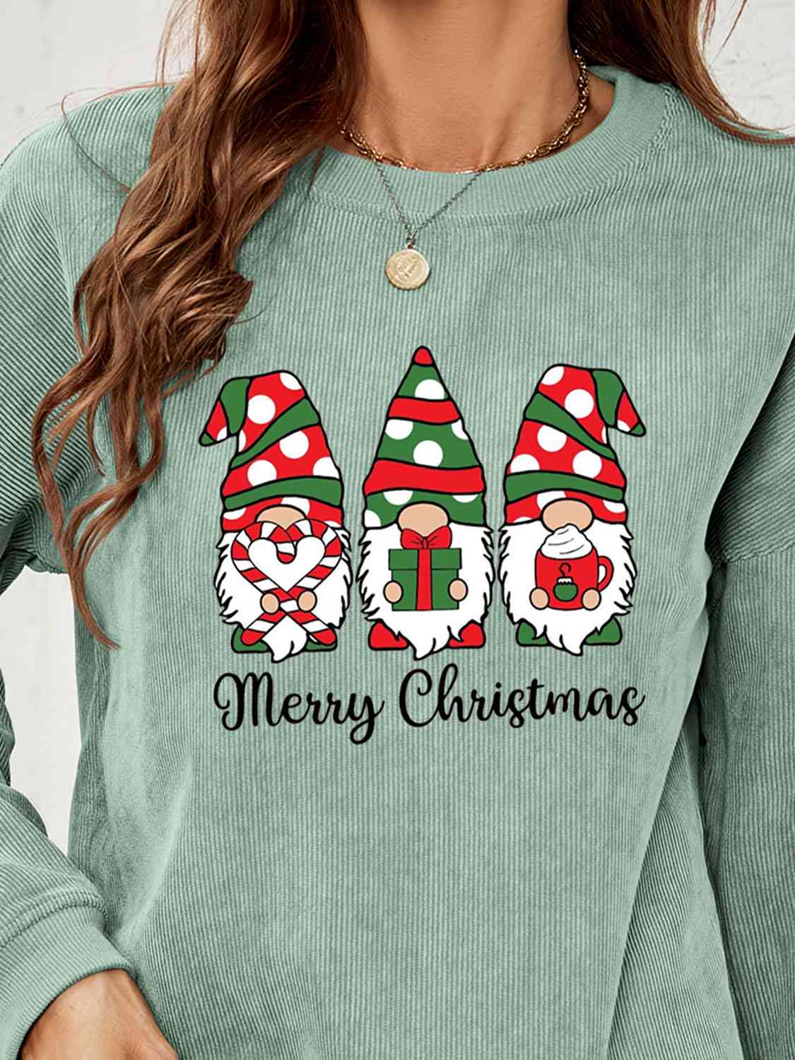 Merry Christmas Gnomes Graphic Sweatshirt