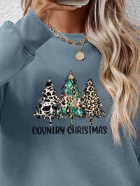 Dropped Shoulder Round Neck Graphic Sweatshirt