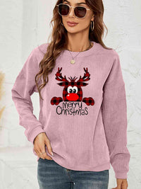 Reindeer Christmas Graphic Sweatshirt