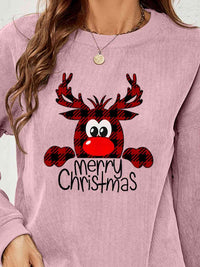 Reindeer Christmas Graphic Sweatshirt