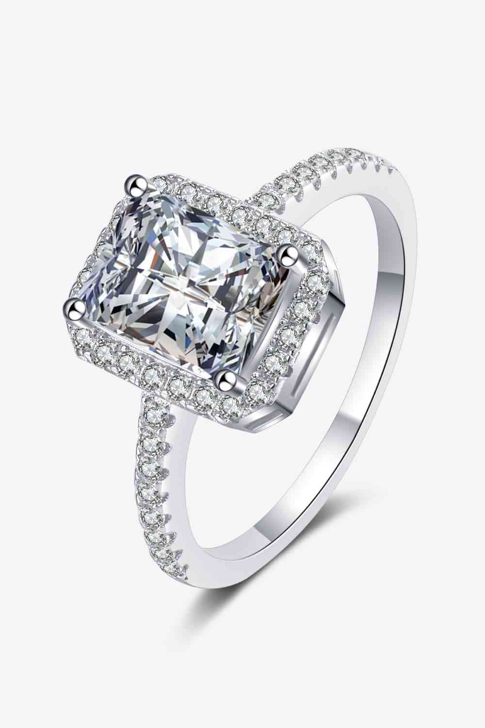 925 Sterling Silver Halo Ring