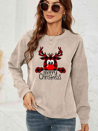 Reindeer Christmas Graphic Sweatshirt