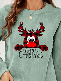Reindeer Christmas Graphic Sweatshirt