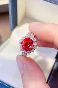 2 Carat Moissanite Halo Ring