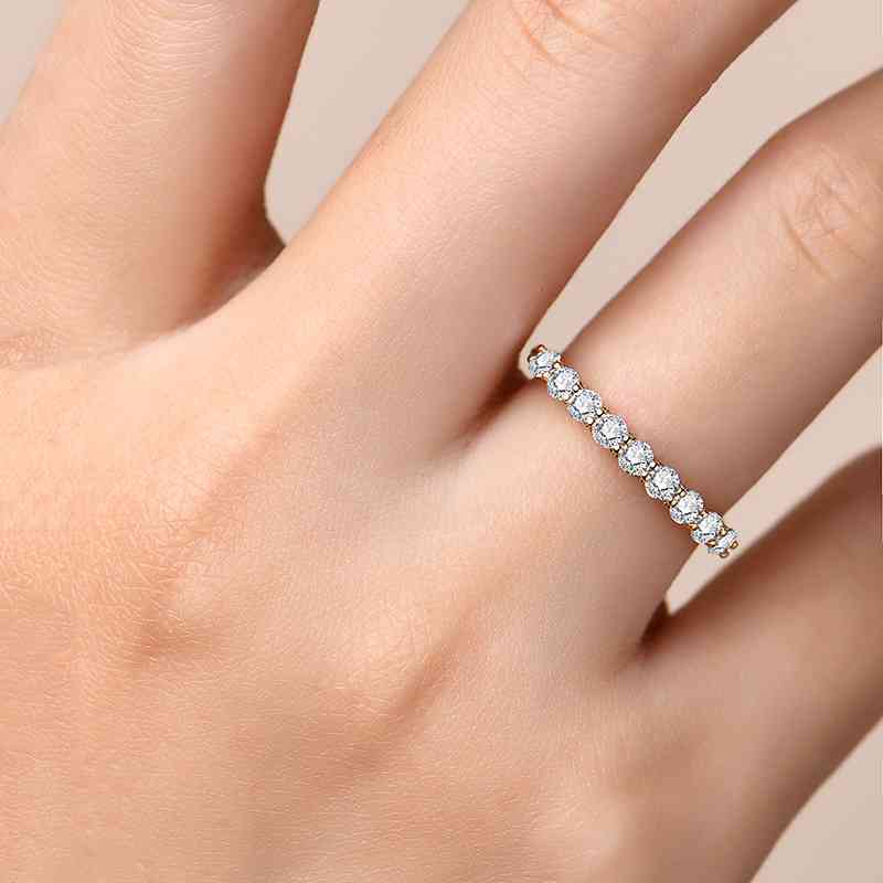 Sterling Silver Moissanite Ring