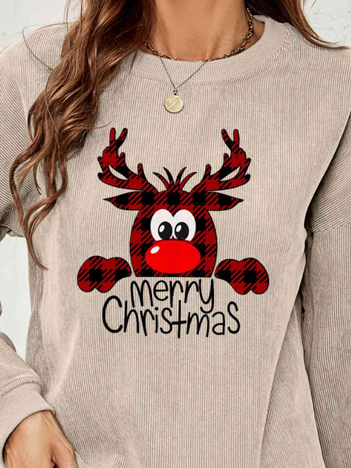Reindeer Christmas Graphic Sweatshirt
