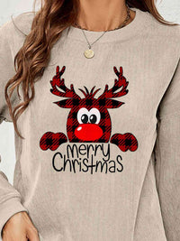 Reindeer Christmas Graphic Sweatshirt