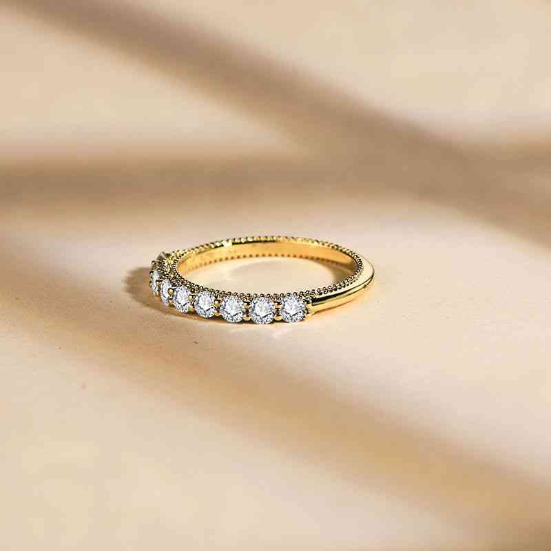 Sterling Silver Moissanite Ring